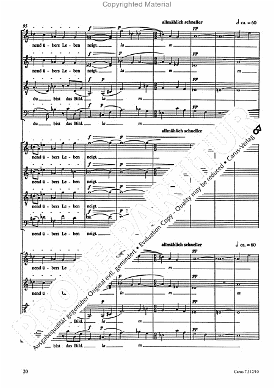 Variationen mit Celan-Gedichten III 4-Part scores gallery preview page 21