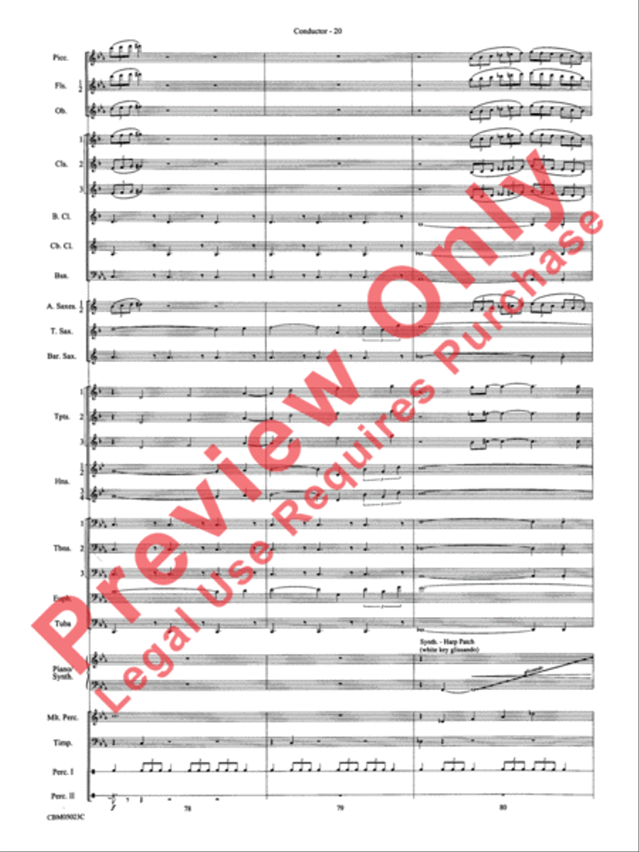 Symphonic Suite from Star Wars: Episode III Revenge of the Sith Concert Band scores gallery preview page 23