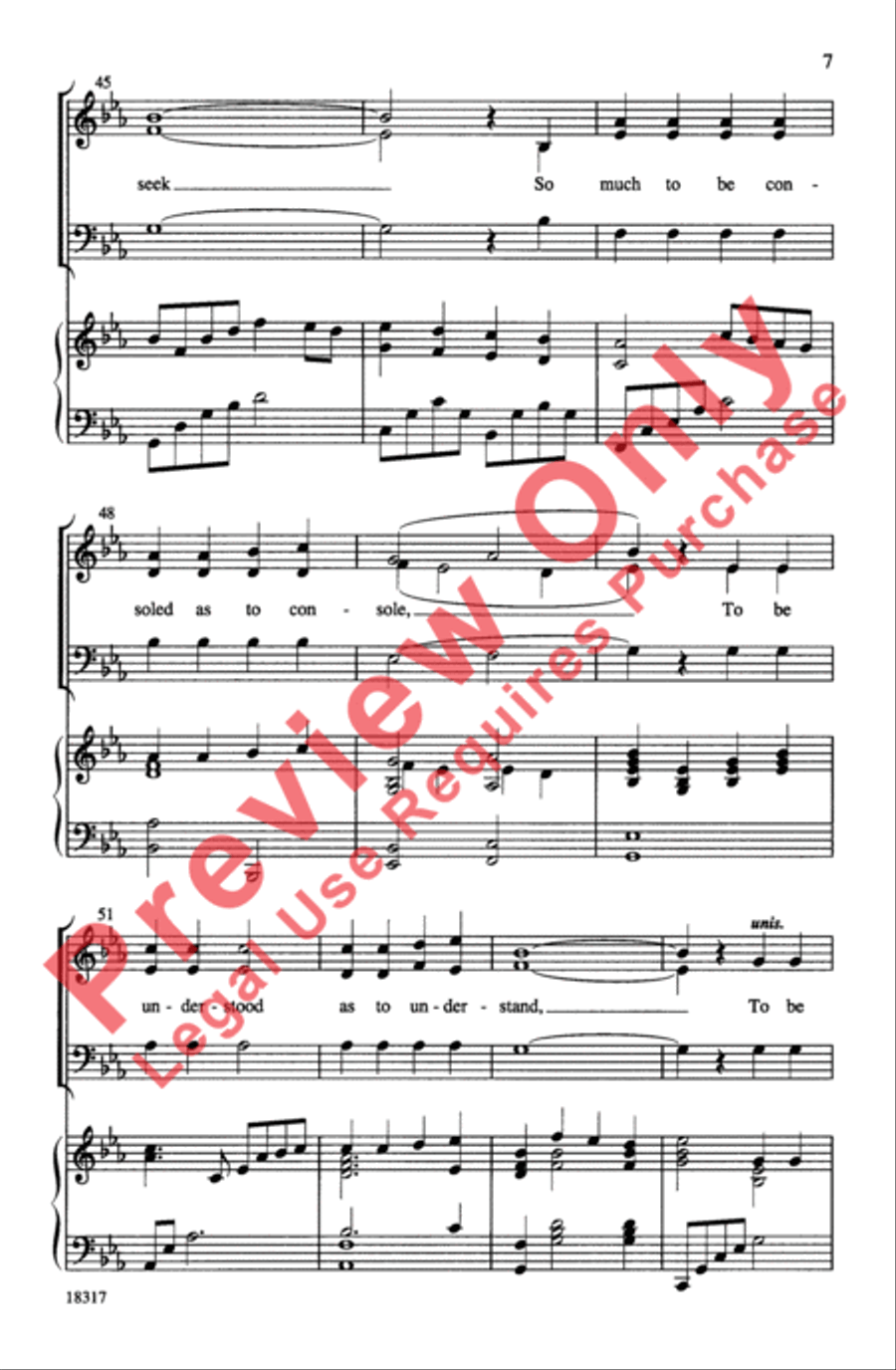 Make Me a Channel of Your Peace 3-Part scores gallery preview page 7