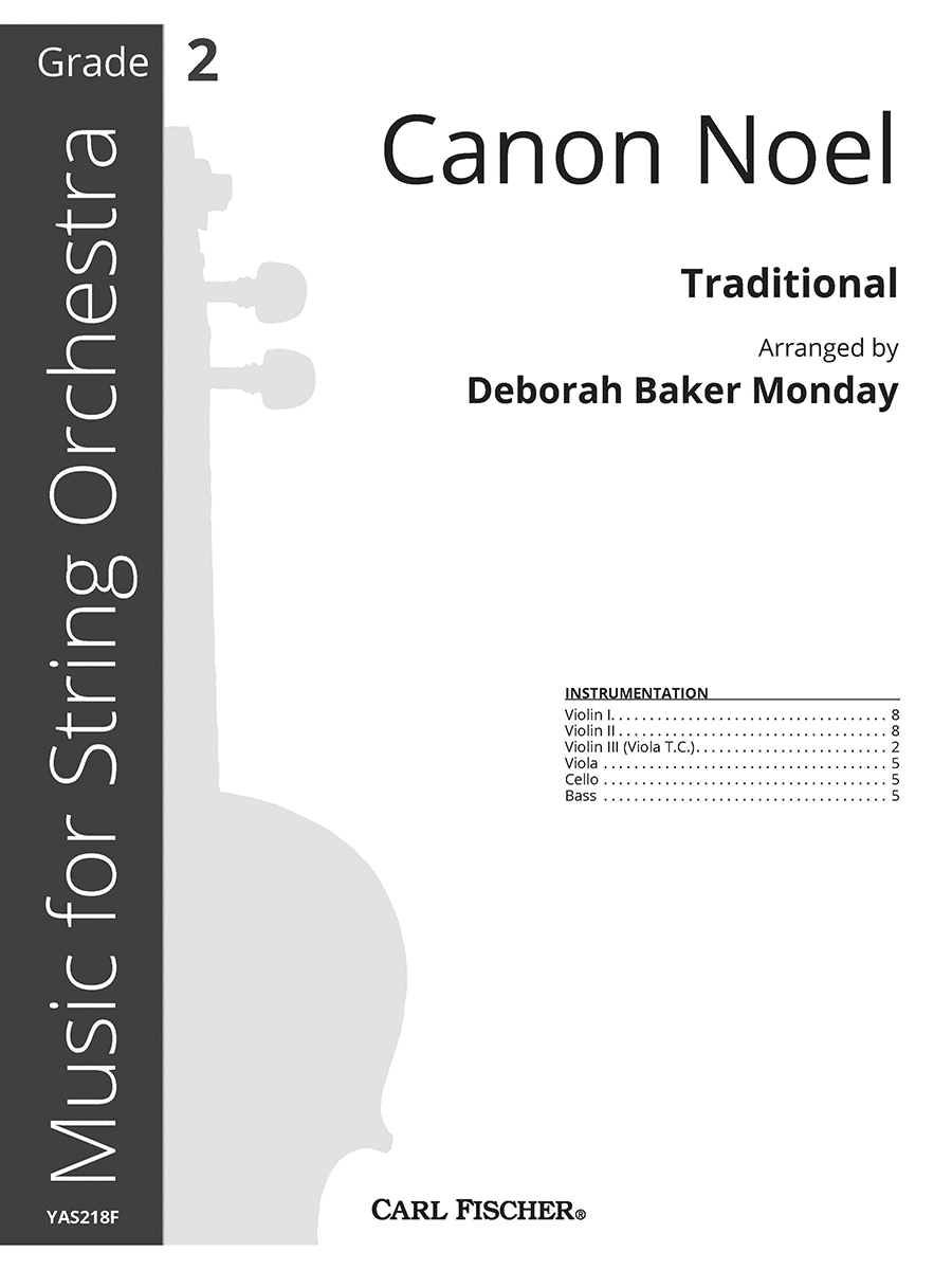 Canon Noel Orchestra scores gallery preview page 1