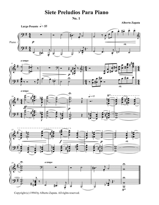 Preludio N°1 para piano
