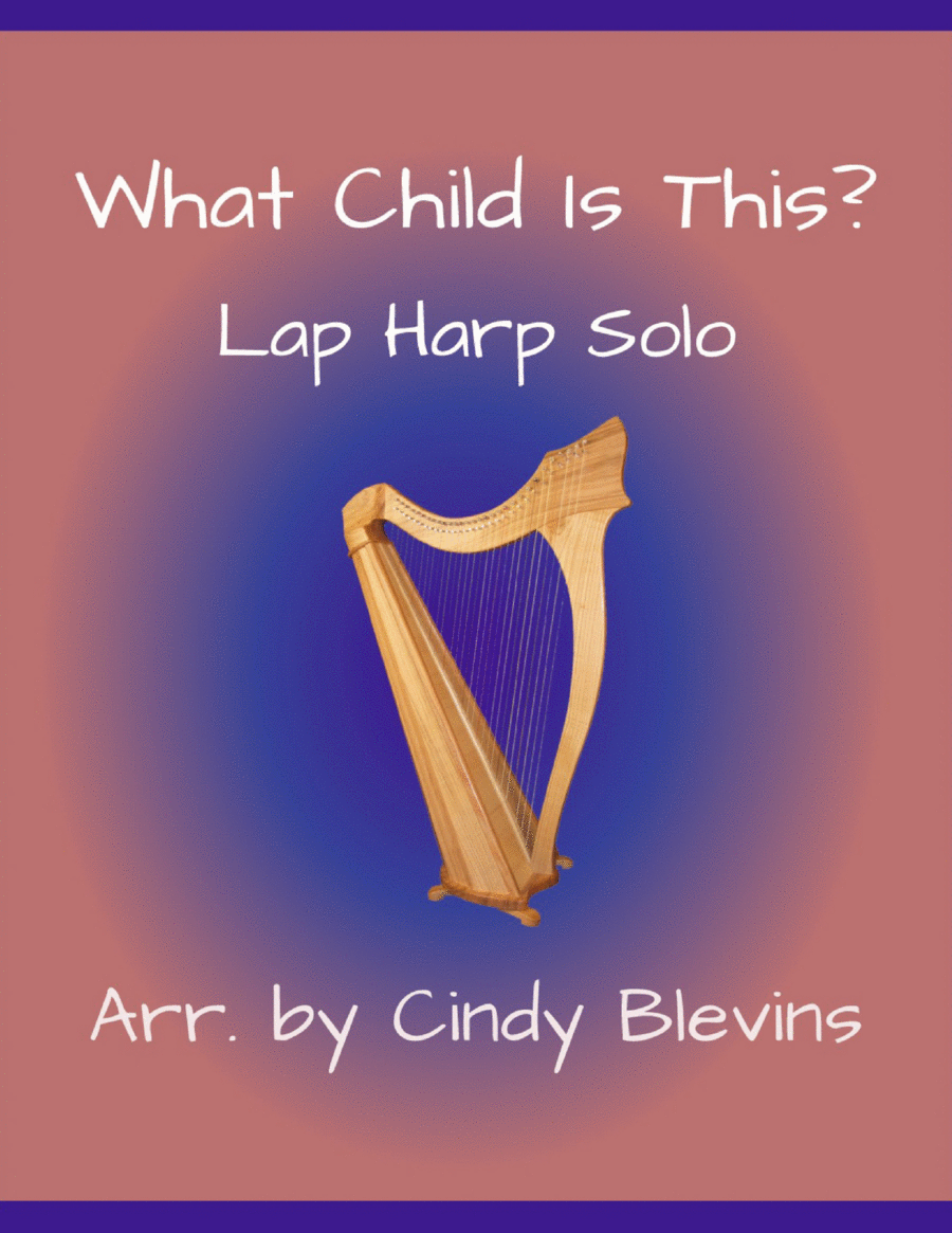 Book cover for What Child Is This? for Lap Harp Solo