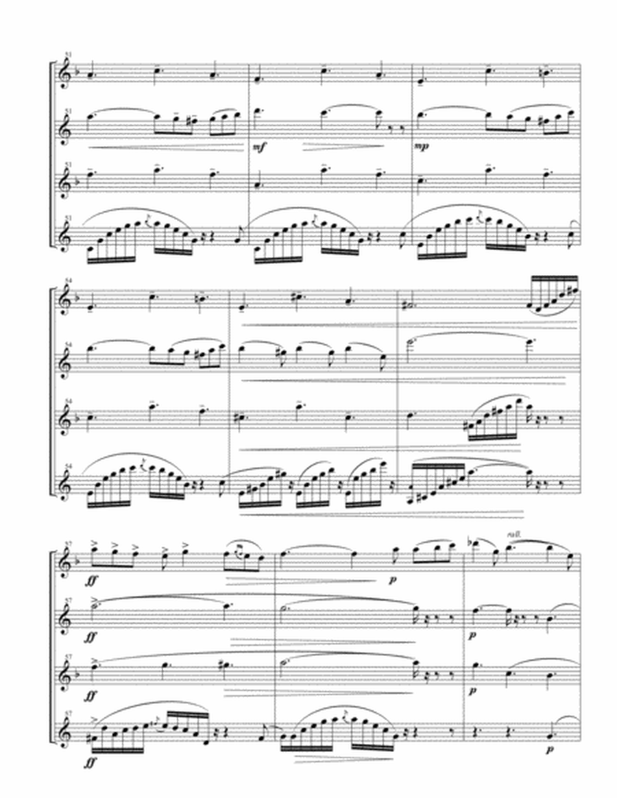 Nocturne from "Carmen Suite No. 2" for Saxophone Quartet image number null