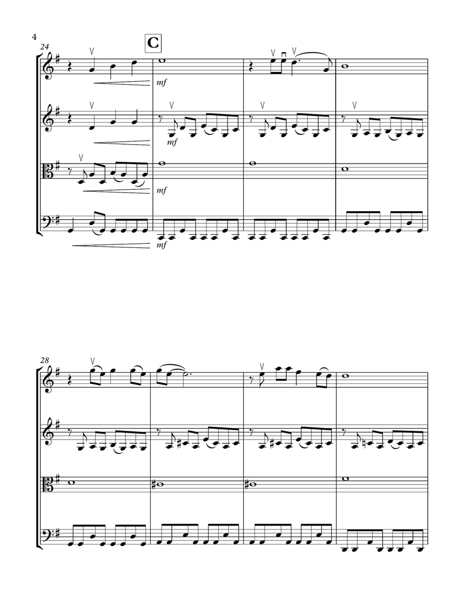 Every Breath You Take String Quartet scores gallery preview page 4