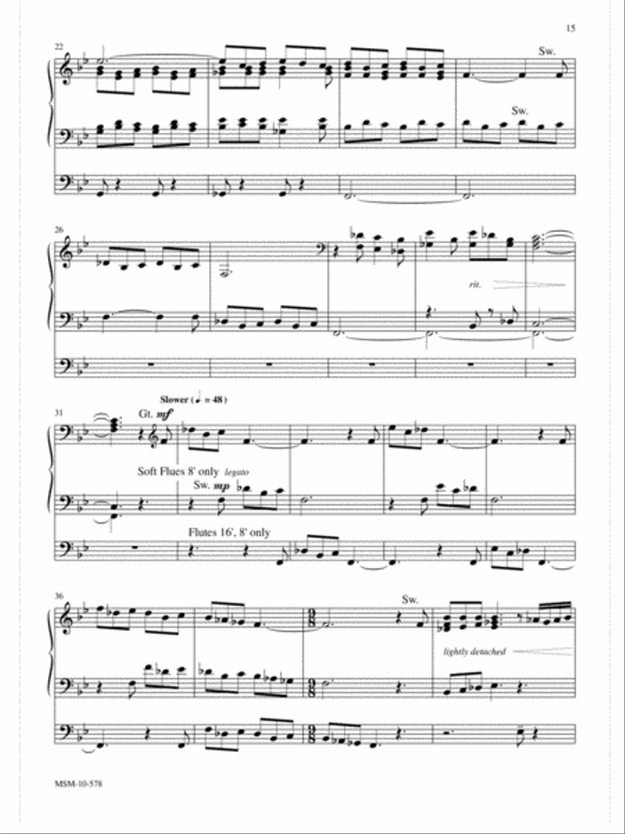 Sing Praise to the Lord Sing Praise to the Lord Organ scores gallery preview page 3