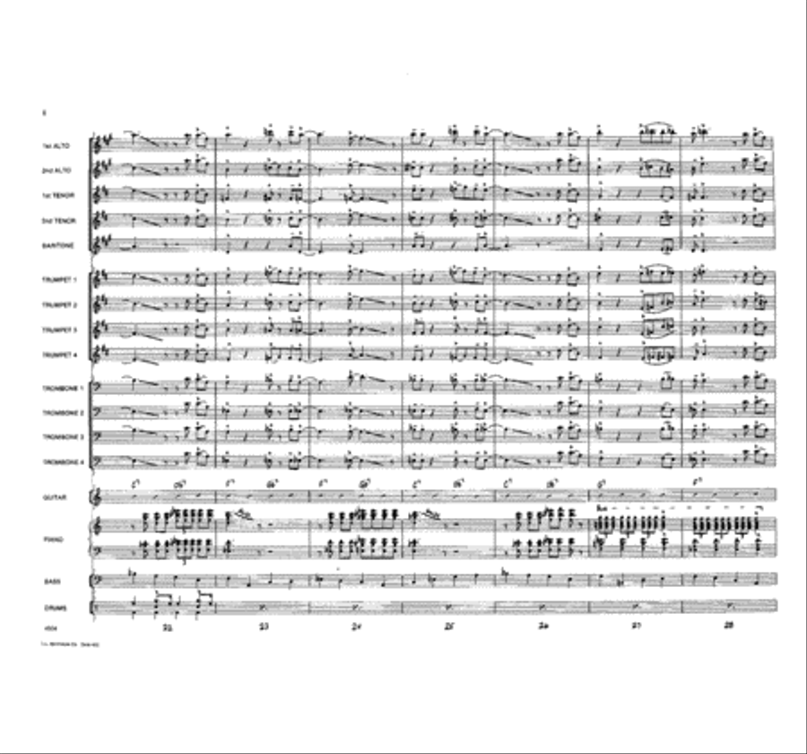 Piano Power Jazz Ensemble scores gallery preview page 5