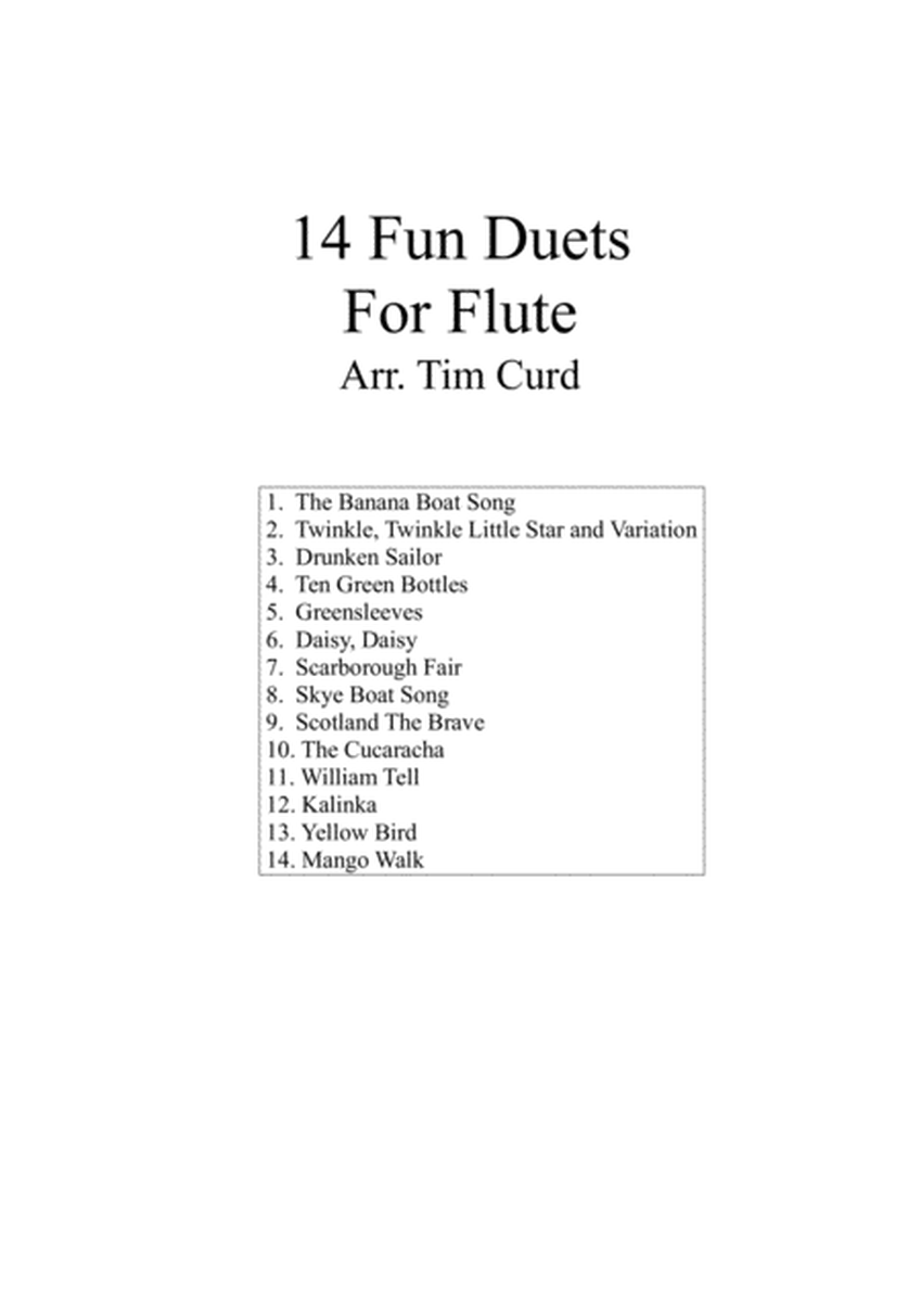 14 Fun Duets For Flute image number null