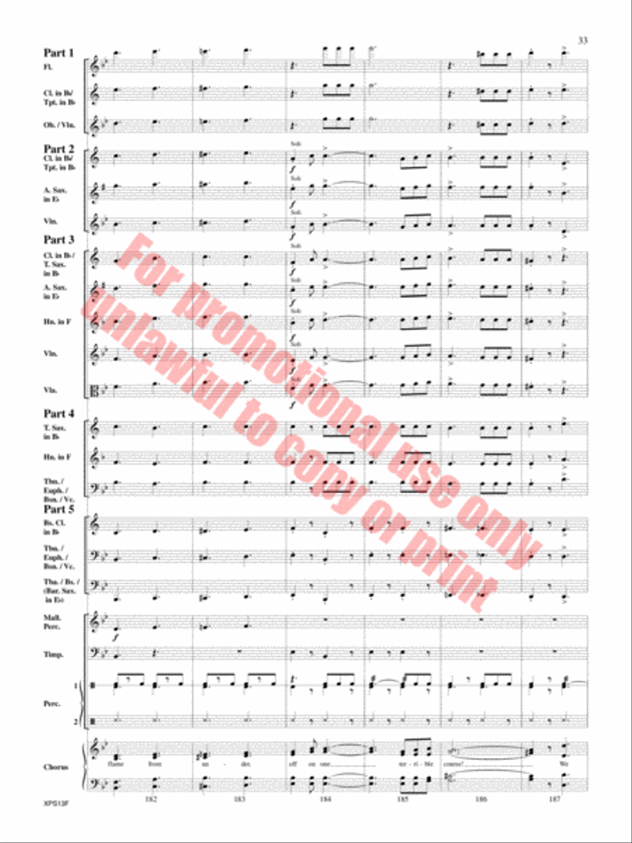 Armed Forces The Pride of America! Concert Band scores gallery preview page 34