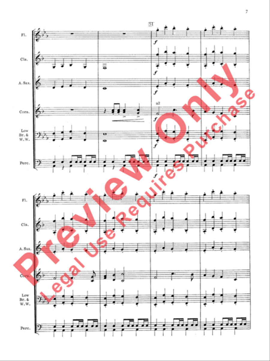 Royal March Concert Band scores gallery preview page 8