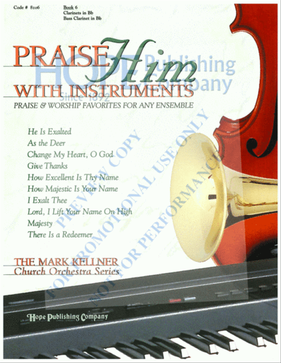 Praise Him with Instruments Orchestra scores gallery preview page 2