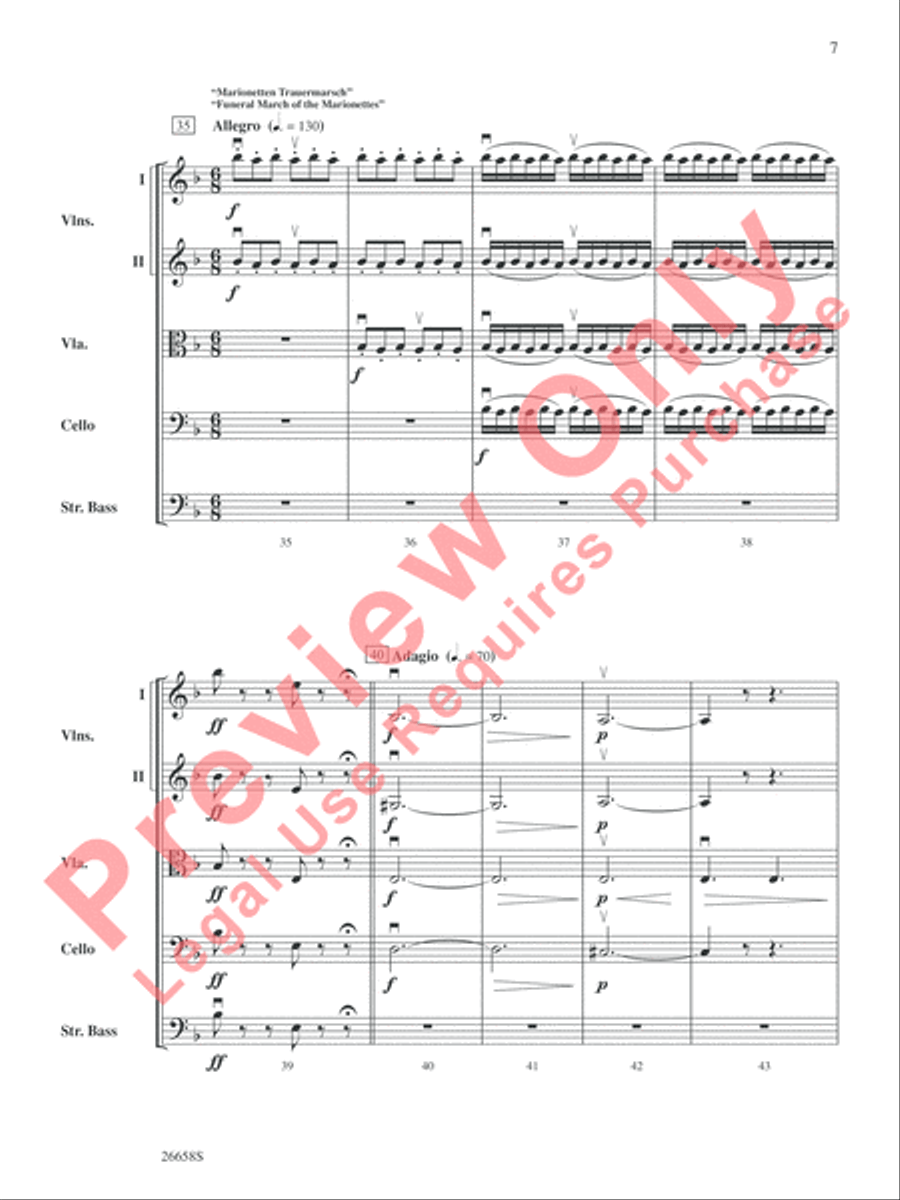 Halloween Spooktacular String Orchestra scores gallery preview page 8