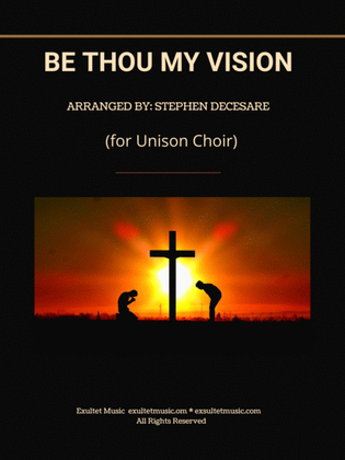 Book cover for Be Thou My Vision (Unison choir)