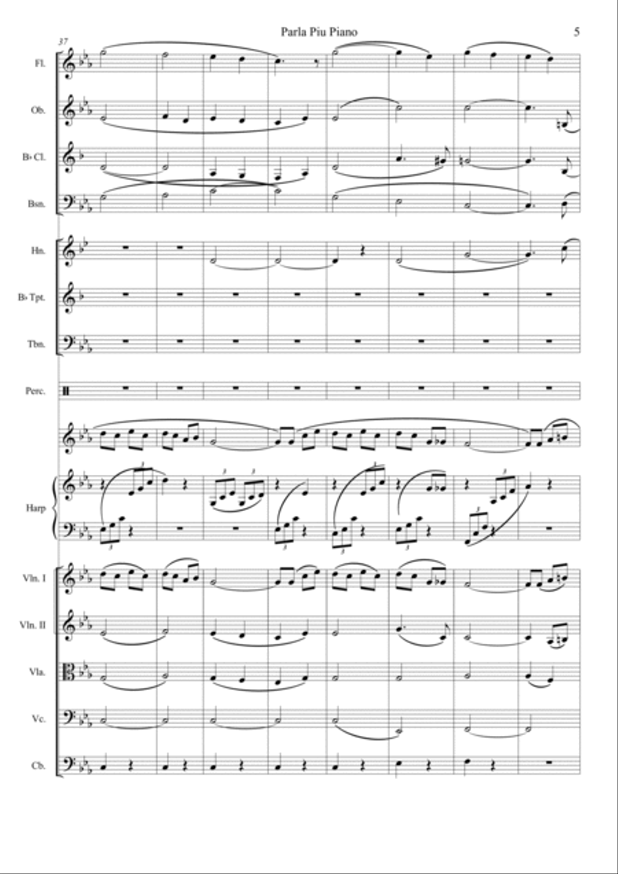 Parla Piu Piano Chamber Orchestra scores gallery preview page 6