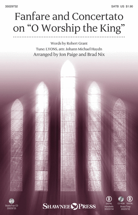 Book cover for Fanfare and Concertato on O Worship the King