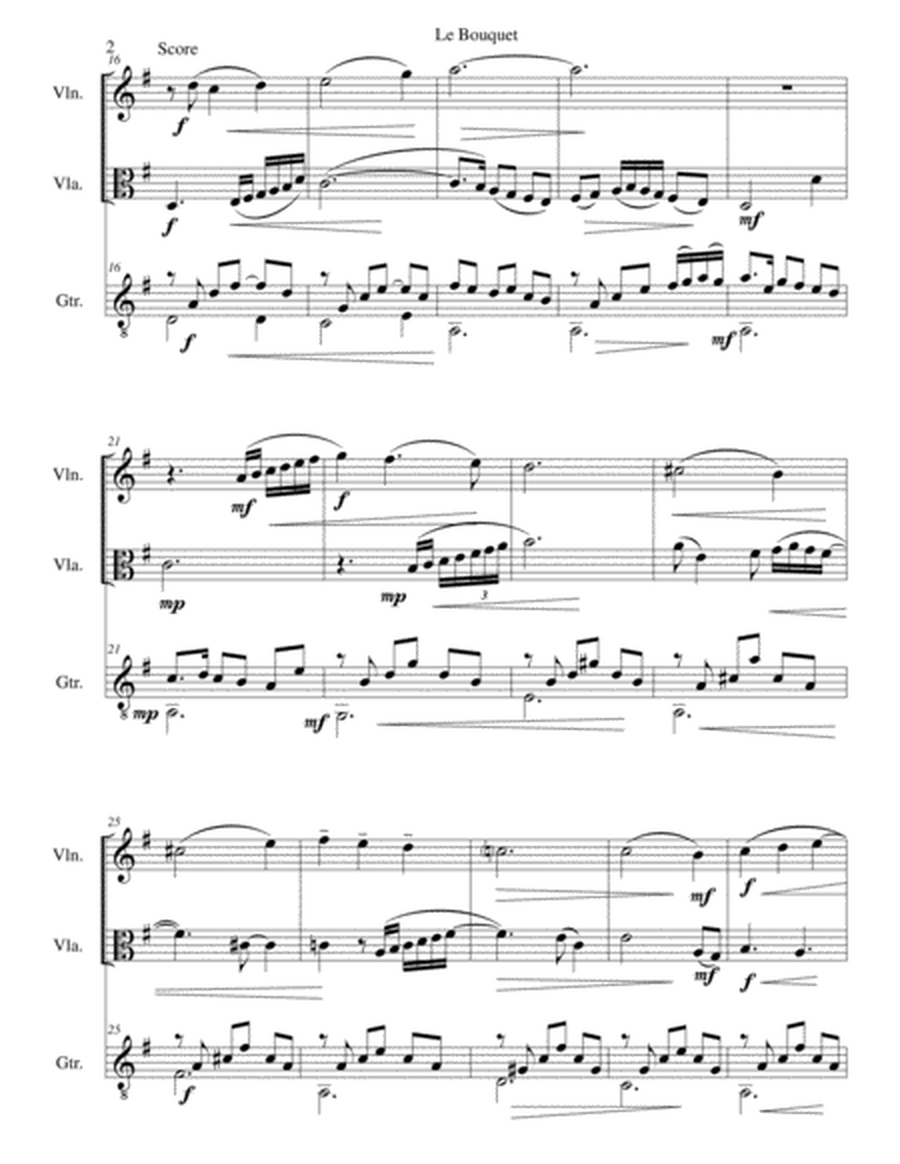 Le bouquet for violin, viola and guitar image number null