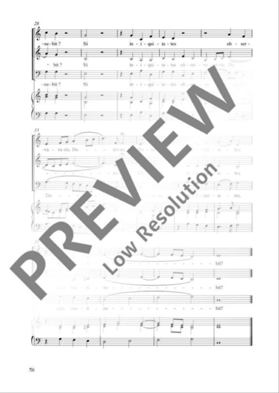 Si iniquitates observaveris 3-Part scores gallery preview page 4