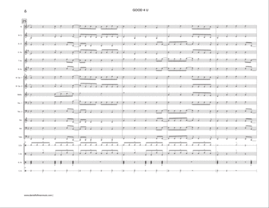 Good 4 U Good 4 U Marching Band scores gallery preview page 6