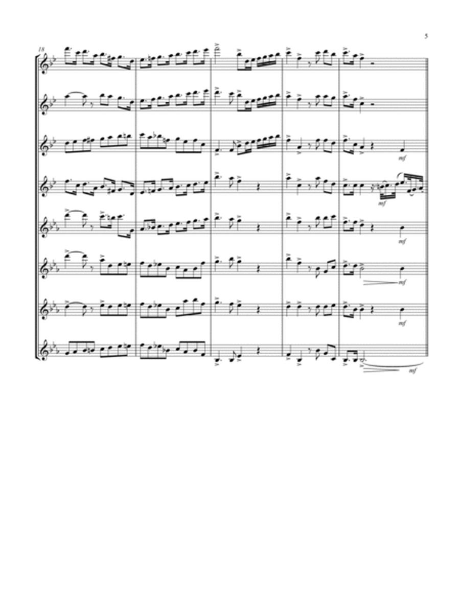 Coronation March (Db) (Saxophone Octet - 4 Alto, 4 Tenor)