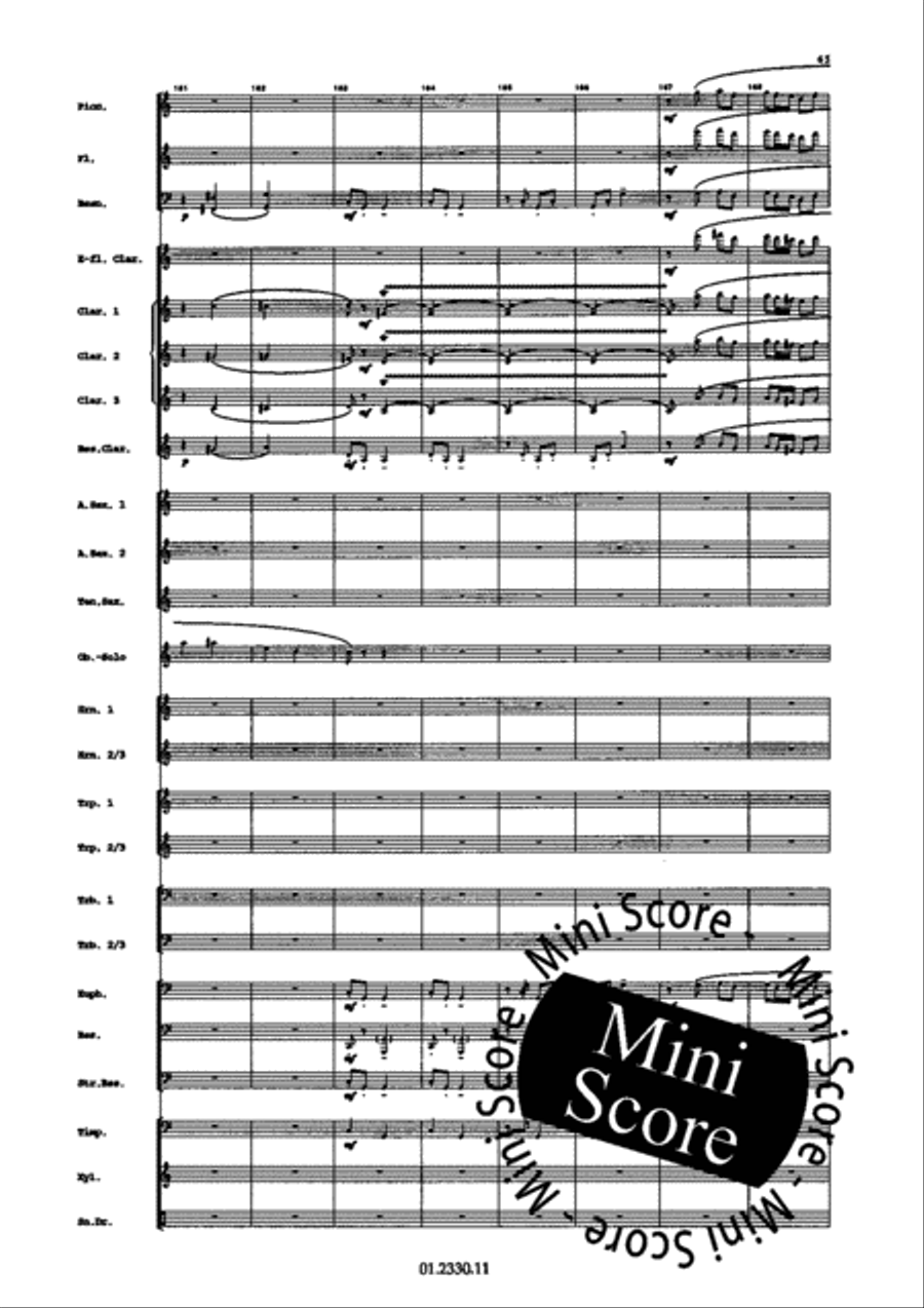 Concerto Pour Harmonica Concert Band scores gallery preview page 71