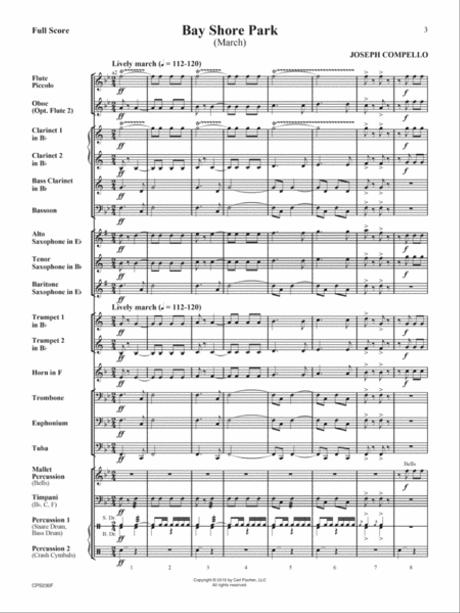 Bay Shore Park Concert Band scores gallery preview page 2