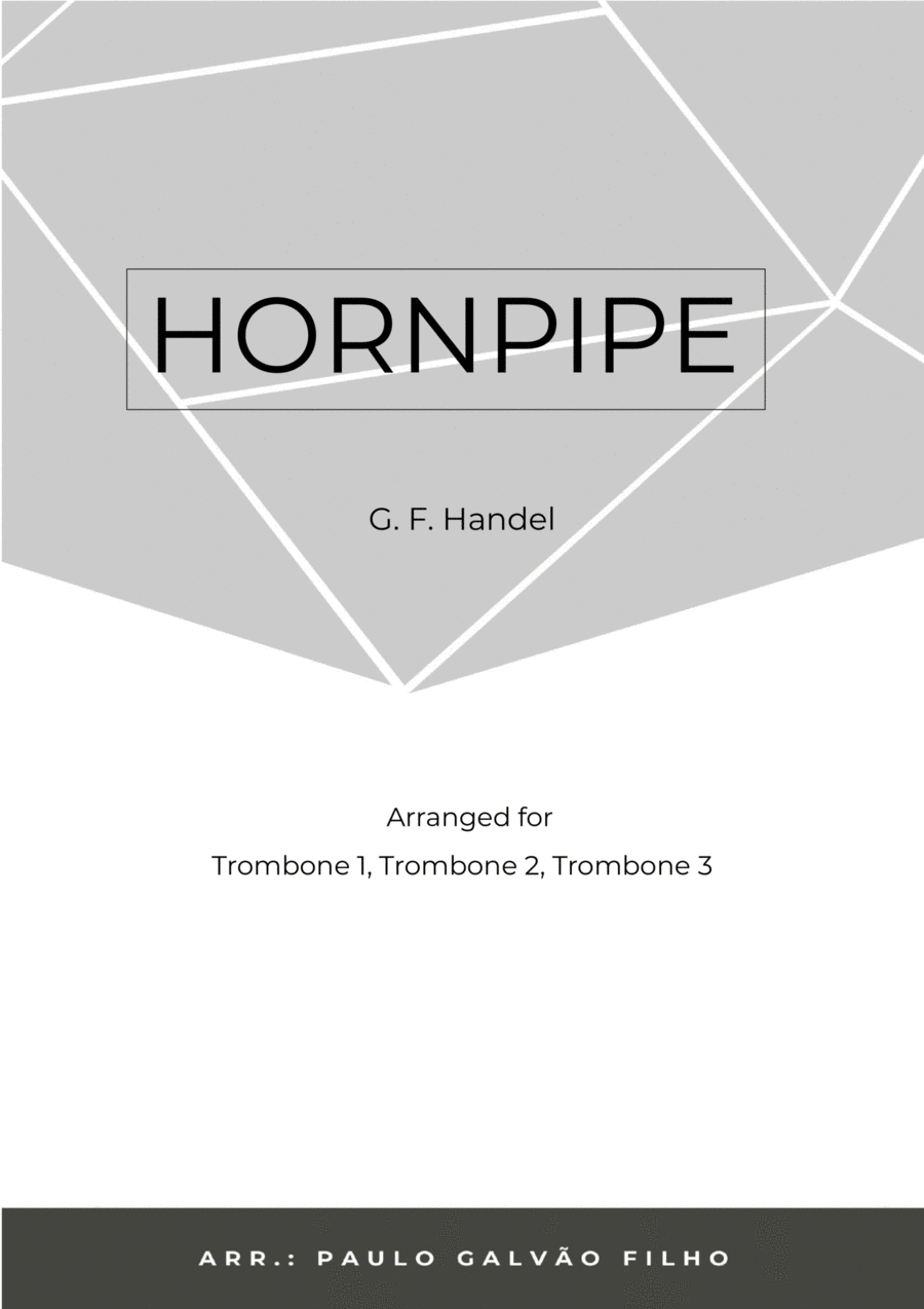 HORNPIPE - HANDEL - TROMBONE TRIO Brass Ensemble scores gallery preview page 1