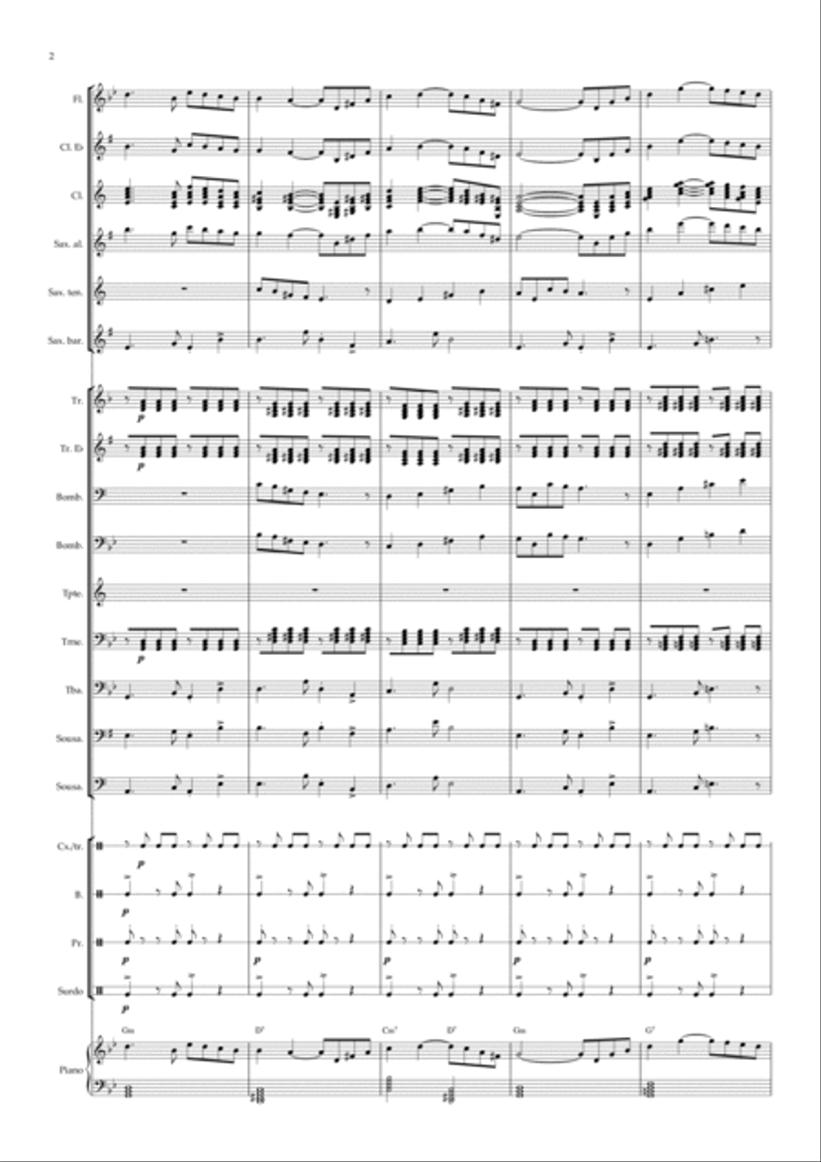 Hino ao Bom Jesus Concert Band scores gallery preview page 3