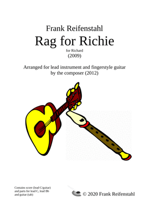 Rag for Richie (Ragtime for Lead instrument and Fingerstyle guitar)