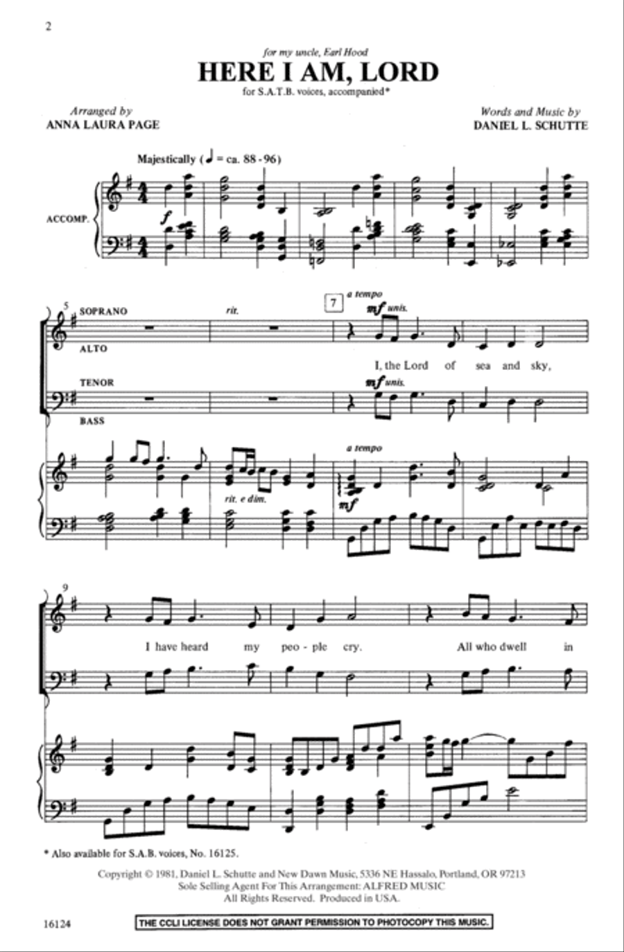 Here I Am, Lord 4-Part scores gallery preview page 13