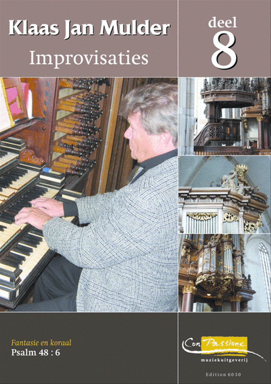 Improvisaties 8 Fantasie en Koraal Psalm 48 : 6 Organ scores gallery preview page 1