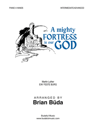 Book cover for A Mighty Fortress Is Our God - Piano 4 Hands