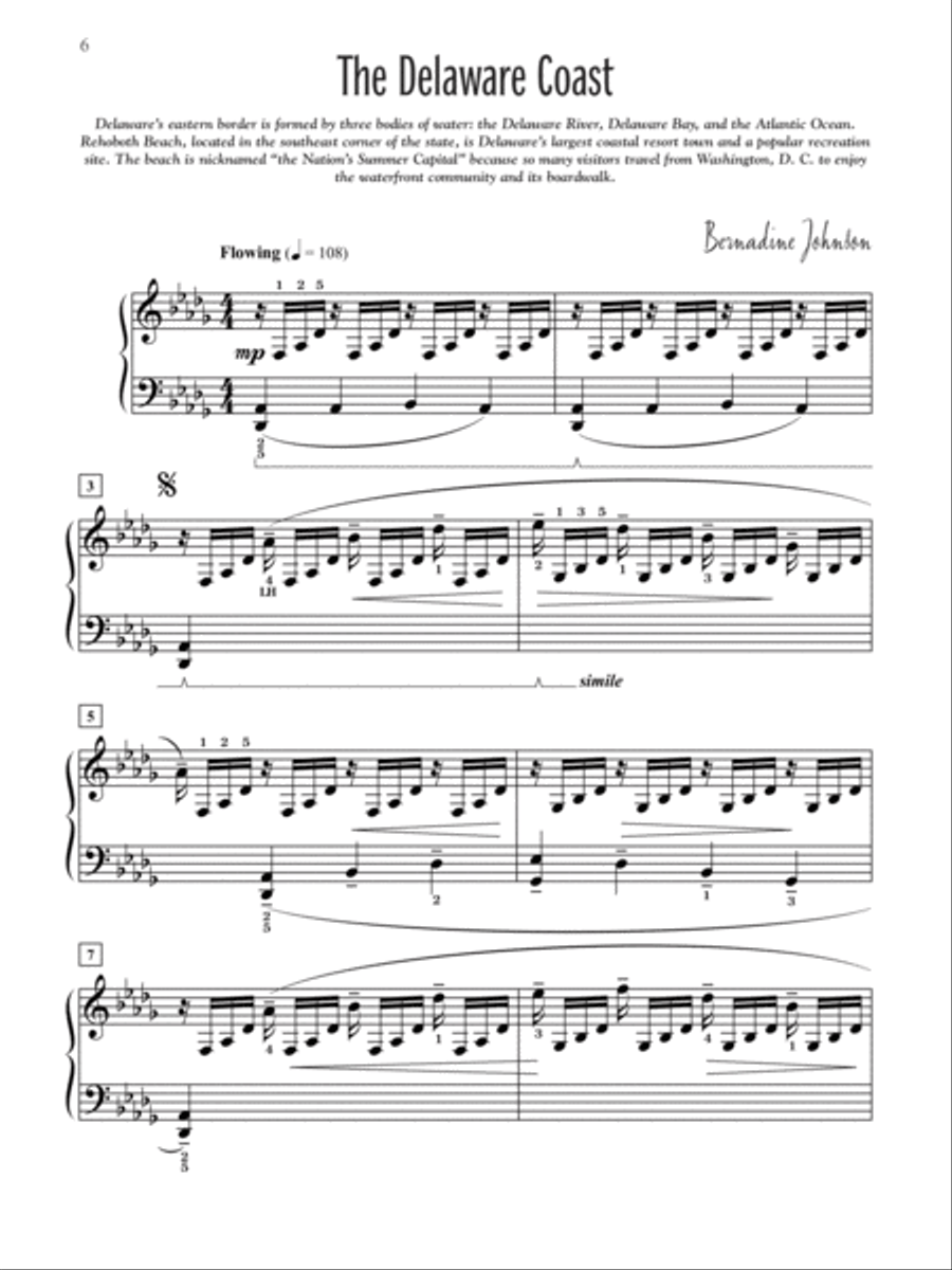 Delaware -- The First State Piano Solo scores gallery preview page 3