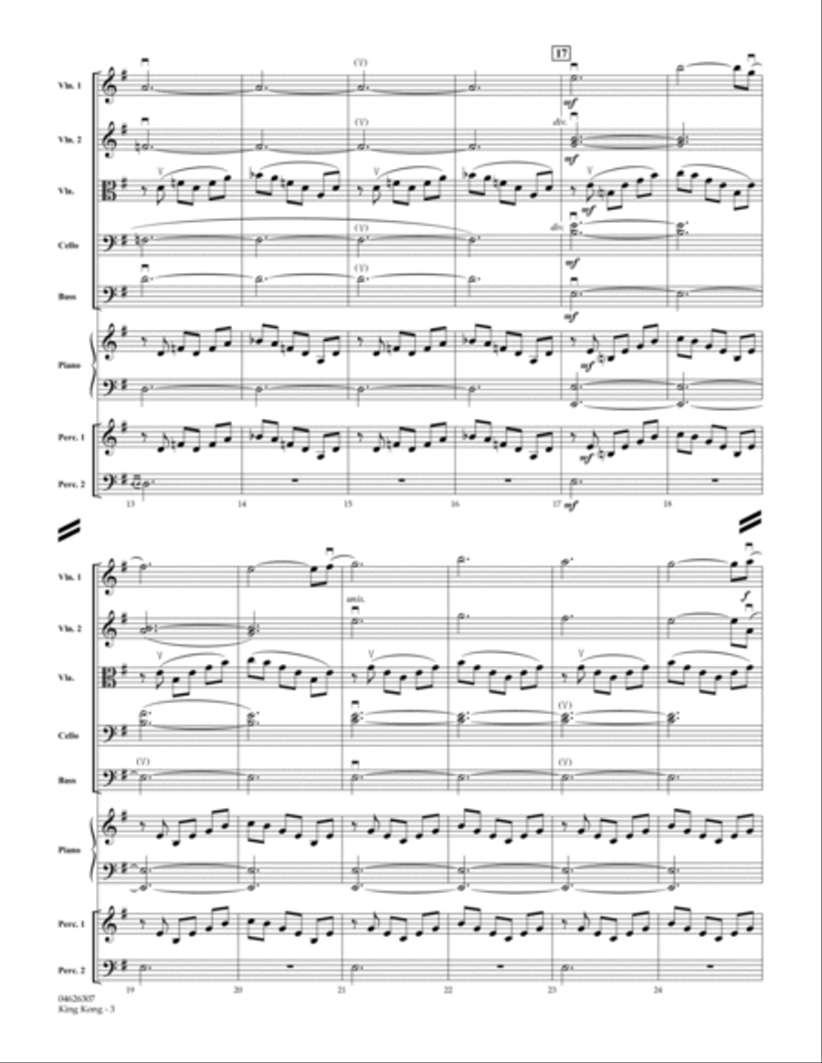 King Kong - Full Score King Kong - Full Score Orchestra scores gallery preview page 3