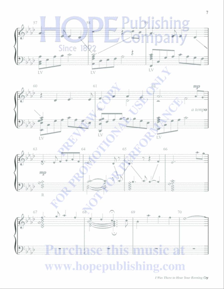 I Was There to Hear Your Borning Cry 5-Octaves scores gallery preview page 7
