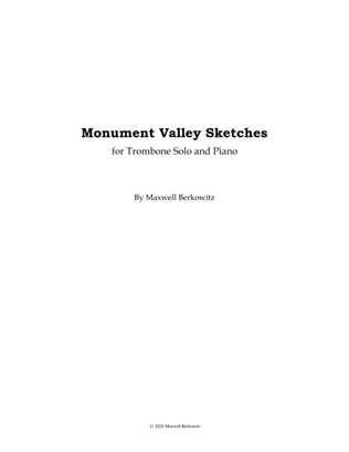 Monument Valley Sketches - Trombone Solo and Piano