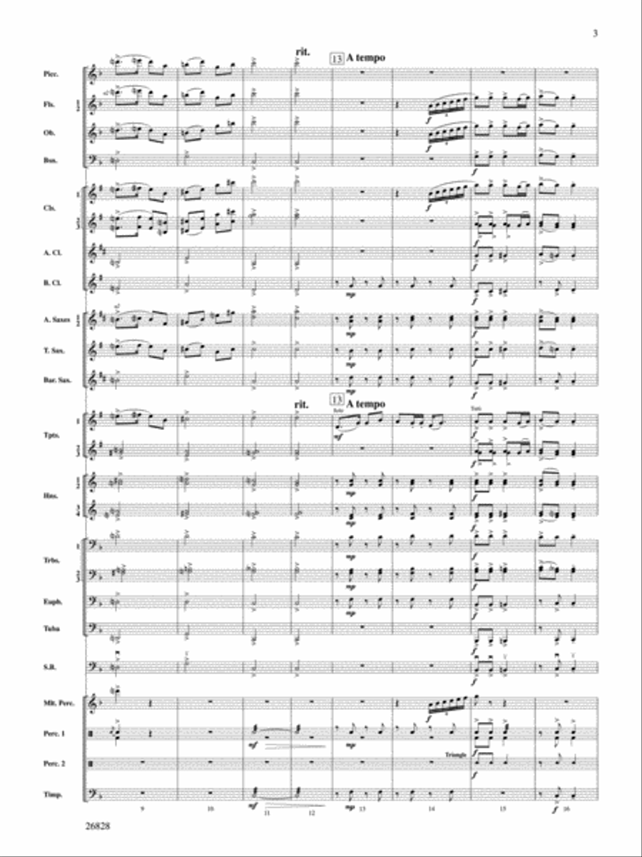 River Songs of the South Concert Band scores gallery preview page 3