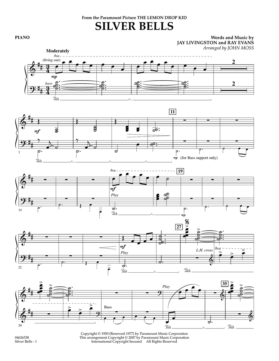 Silver Bells - Piano Silver Bells - Piano Orchestra scores gallery preview page 1