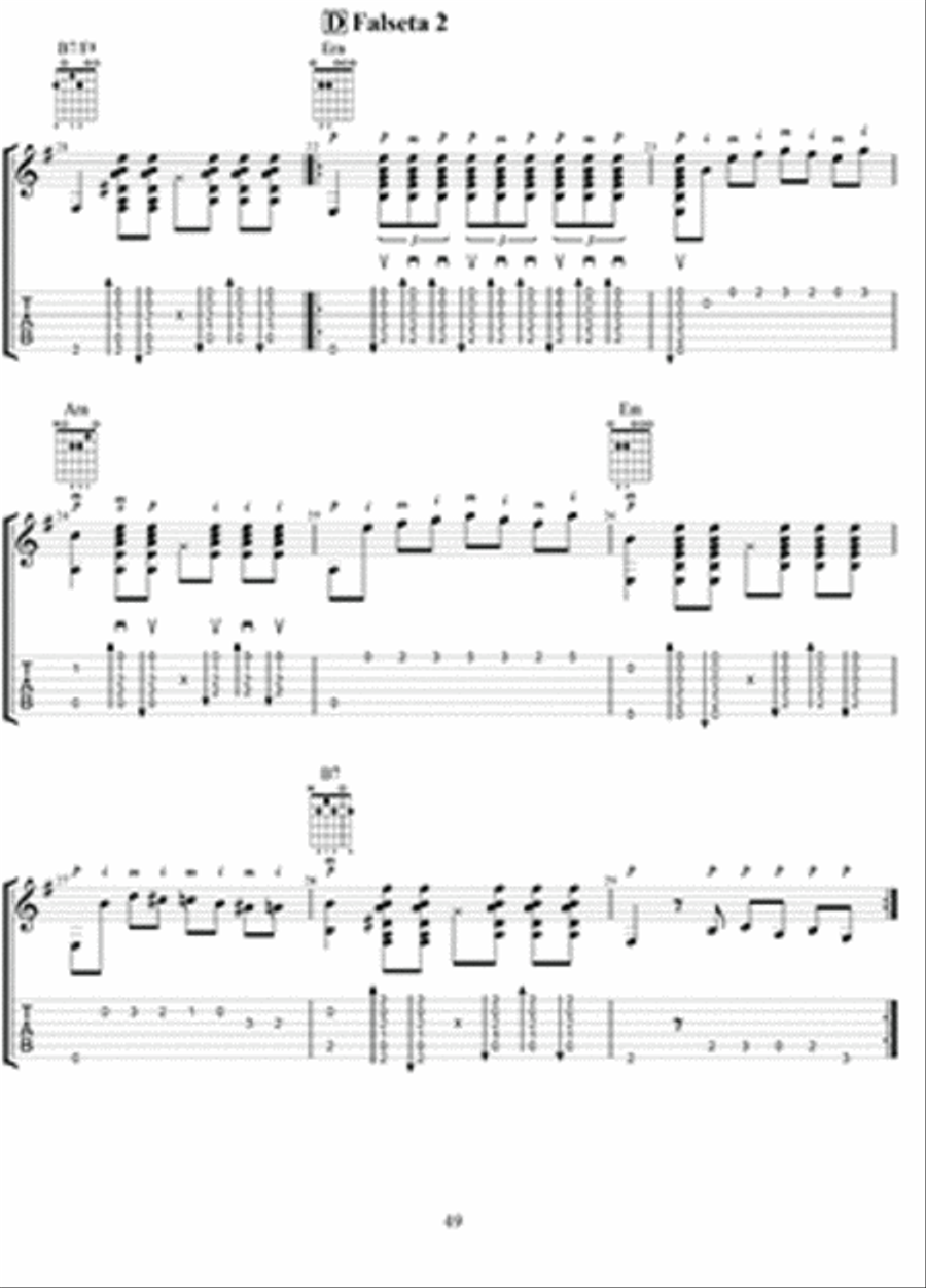 Classical and Flamenco Guitar Solos and Etudes Lute scores gallery preview page 4