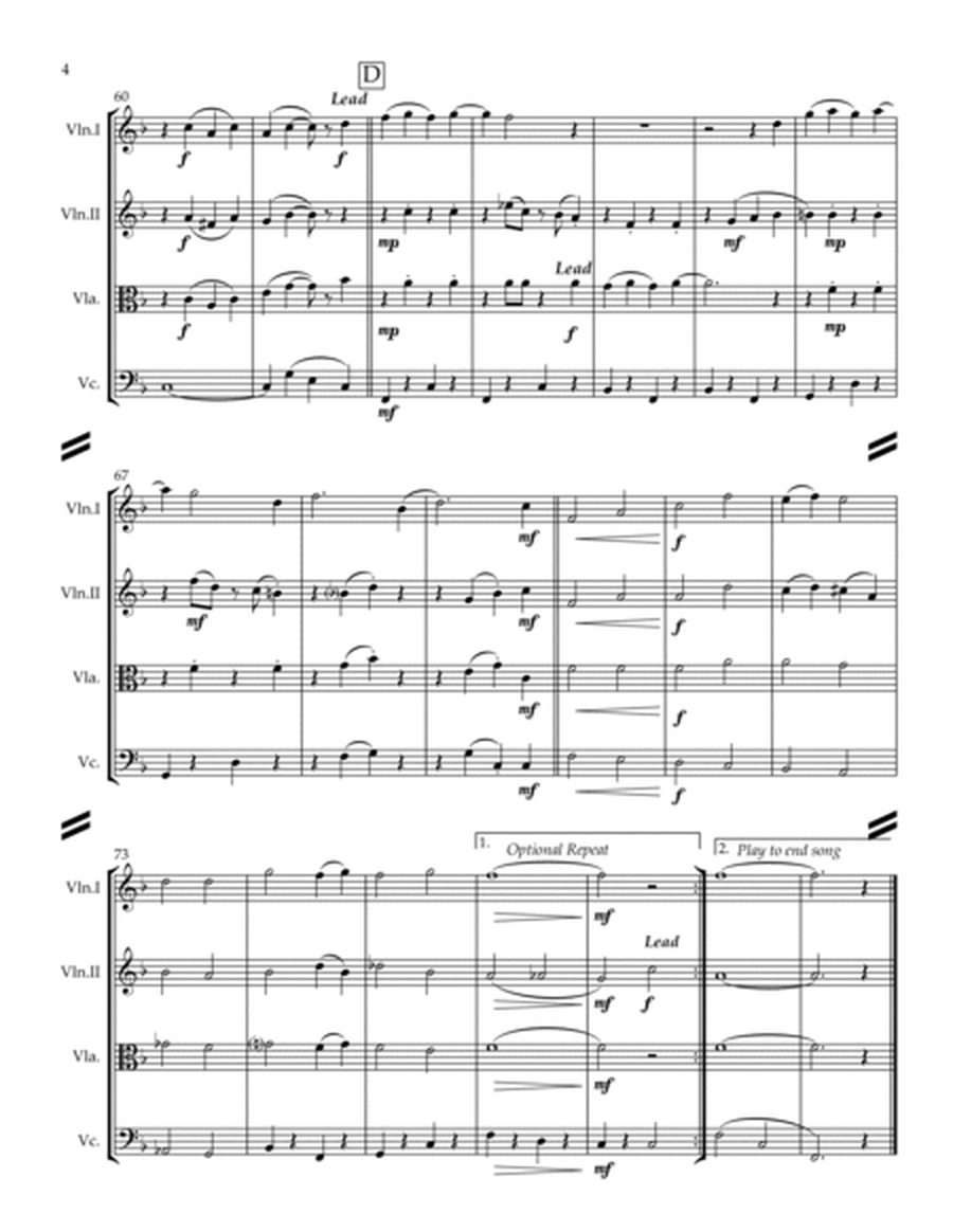 Sing-along Medley #3 (for String Quartet) image number null