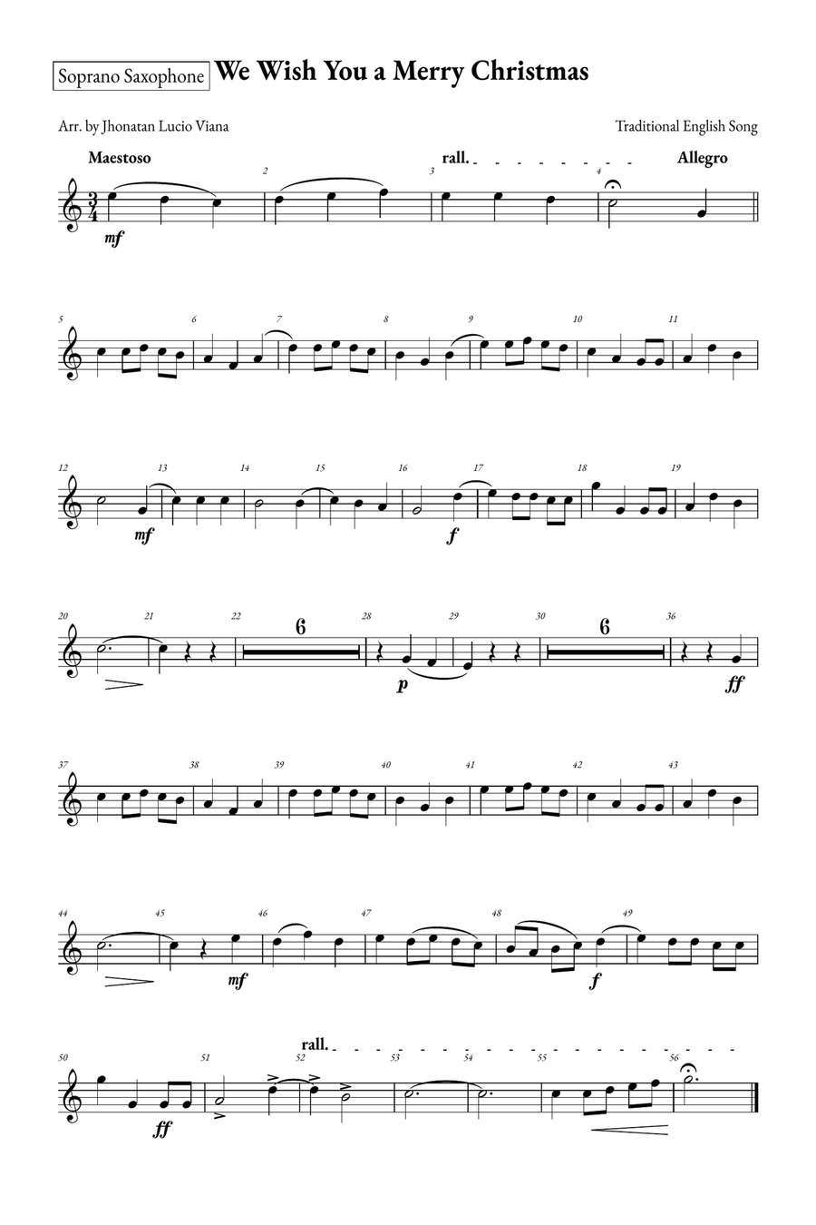 We Wish You a Merry Christmas Small Ensemble scores gallery preview page 5