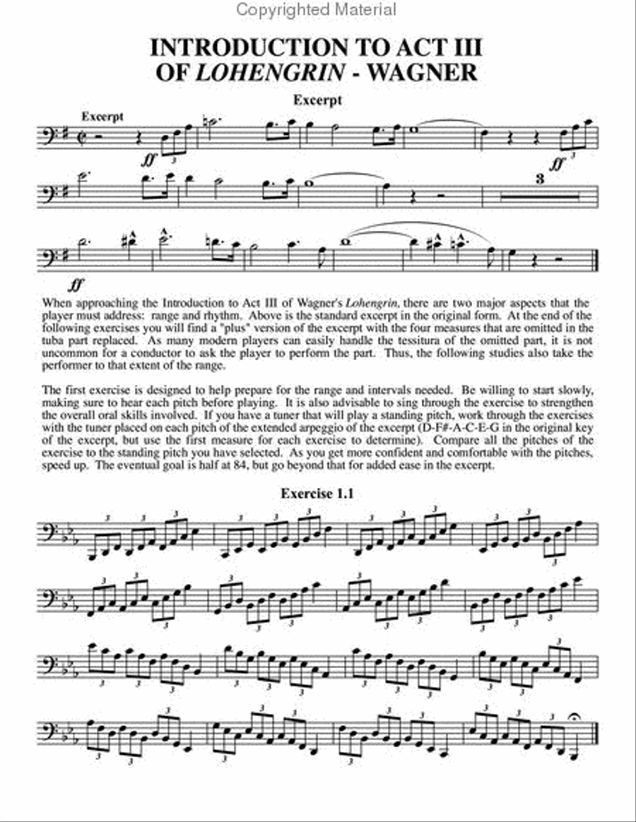 Preparatory Studies for Orchestral Excerpts, vol. 1 Tuba scores gallery preview page 2