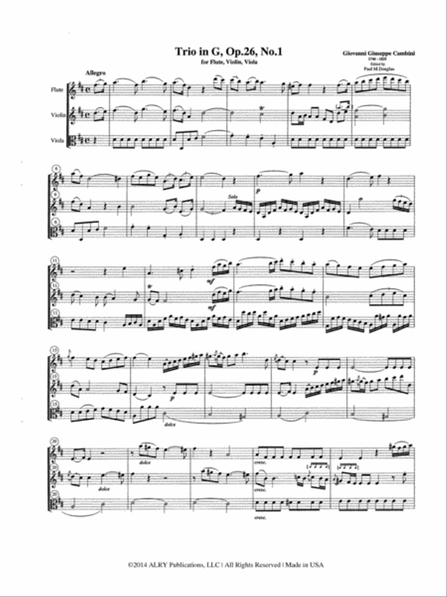Trios, Op. 26, Nos. 1-3 Trios, Op. 26, Nos. 1-3 School and Community scores gallery preview page 2