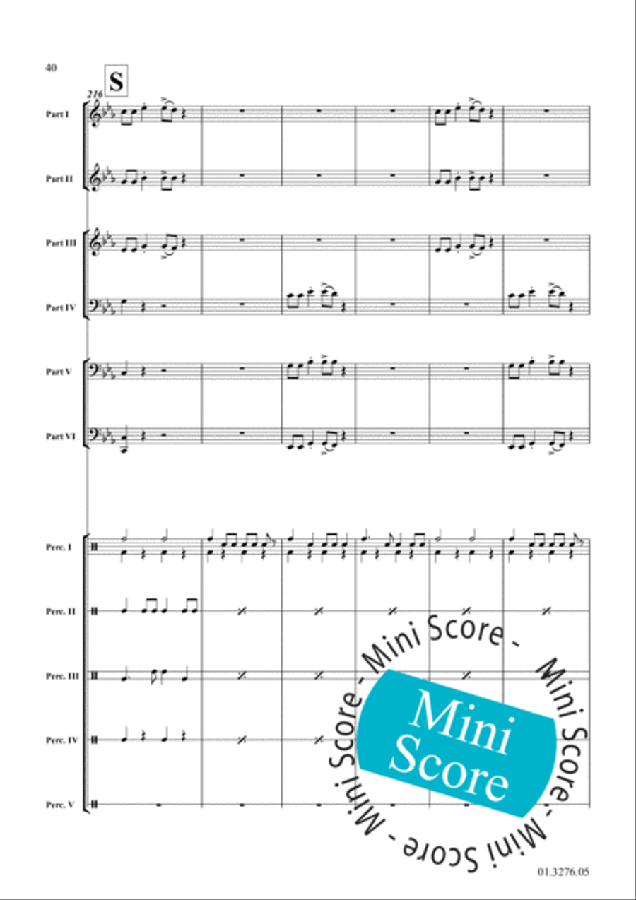 Festivo! Festivo! Concert Band scores gallery preview page 44