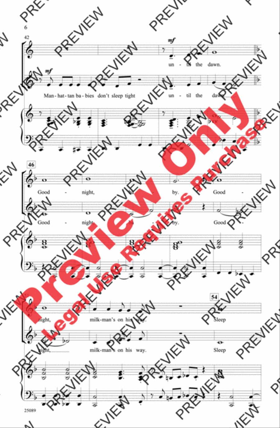 Lullaby of Broadway (and Forty-Second Street) 2-Part scores gallery preview page 6
