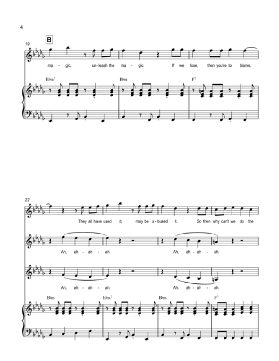 Unleash the Magic, from My Little Pony Equestria Girls Voice scores gallery preview page 4