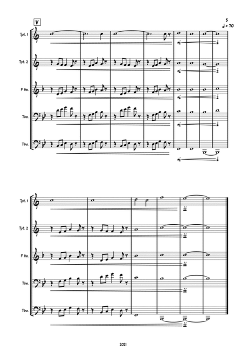Opus#41 In Bb Major (Brass Quintet) image number null