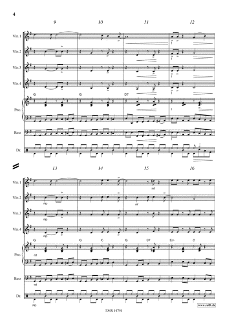 Kumbaya Violin scores gallery preview page 4