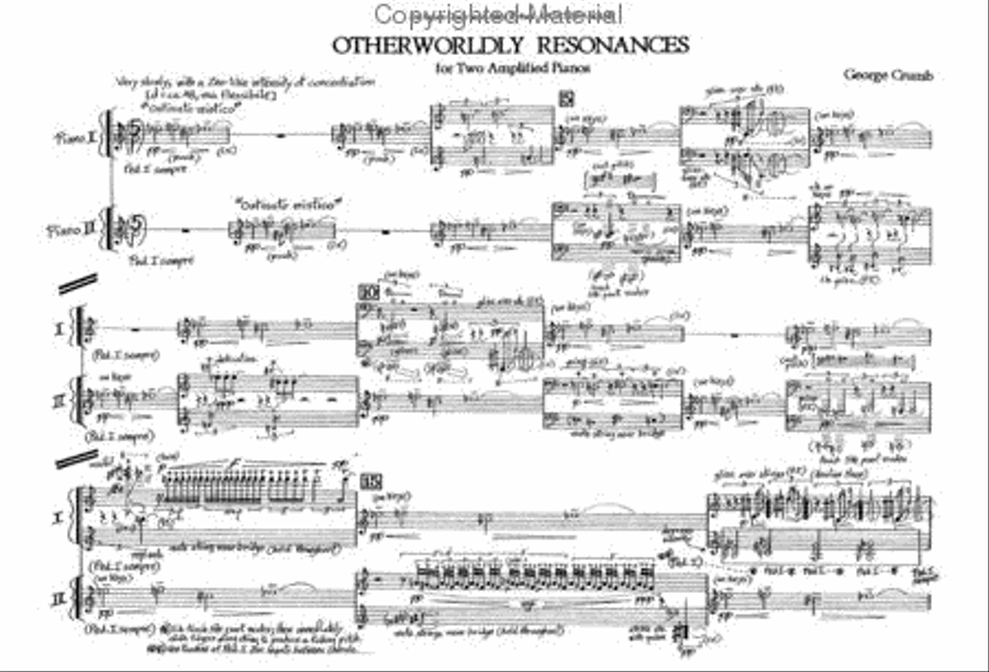 Otherworldly Resonances Piano Duet scores gallery preview page 2