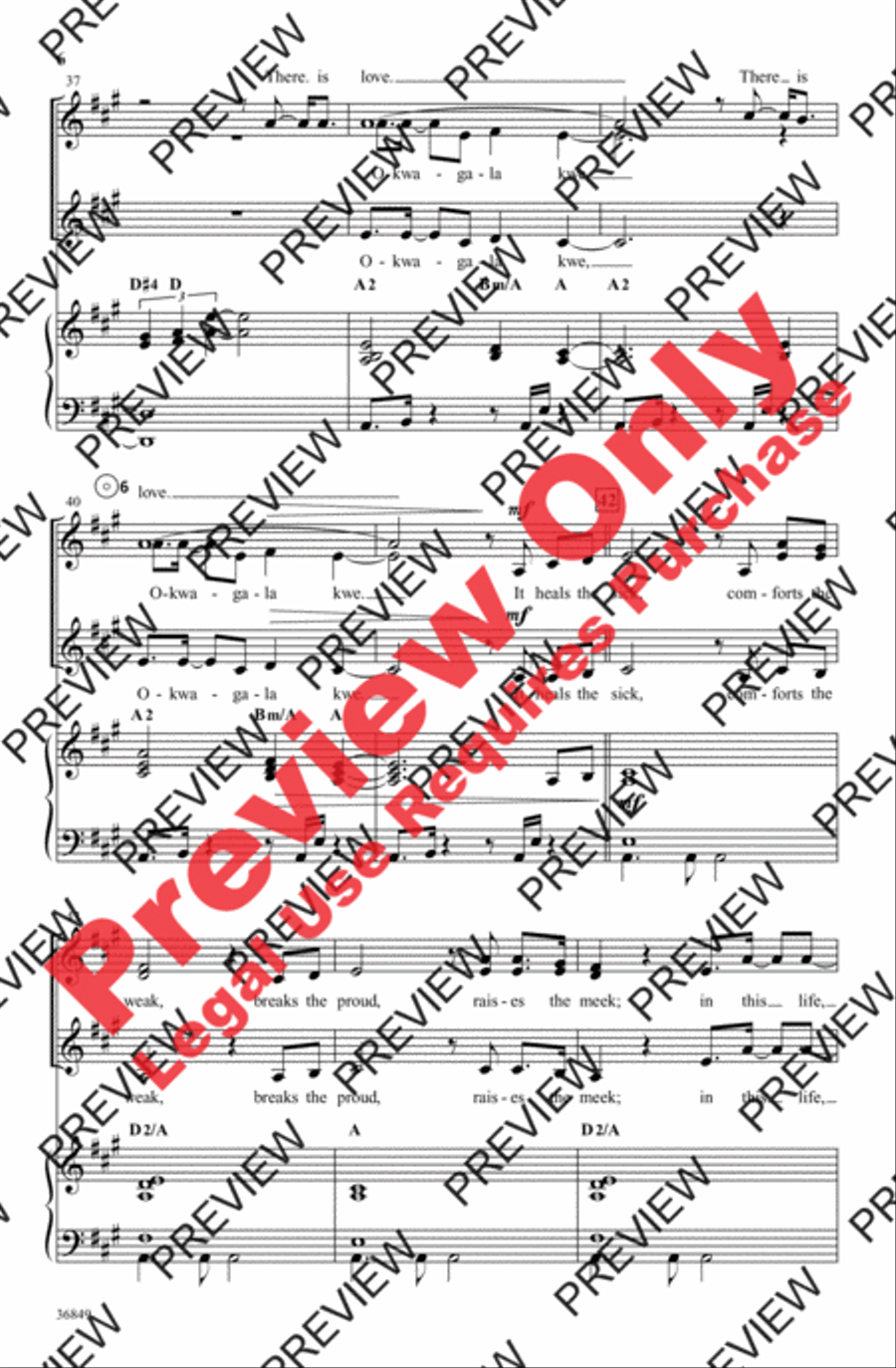 Love Women's Choir scores gallery preview page 6