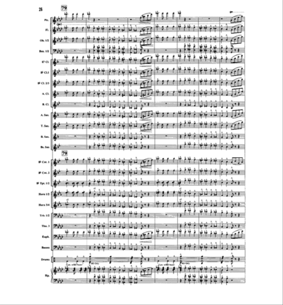 The Stars and Stripes Forever Concert Band scores gallery preview page 10