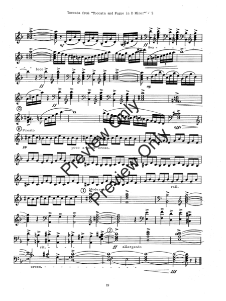 Bach For Marimba by Johann Sebastian Bach Marimba - Sheet Music